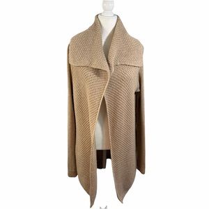 Vince Taupe Open Front Cardigan Sweater Sz M